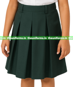 Dark Green Box Pleated Skirt , Advanced Academy