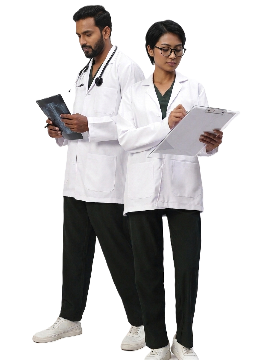 Lab Coat White - Full Sleeve (Unisex) - the uniforms